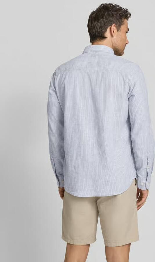 Camel active Regular fit vrijetijdsoverhemd van linnenmix met button-downkraag