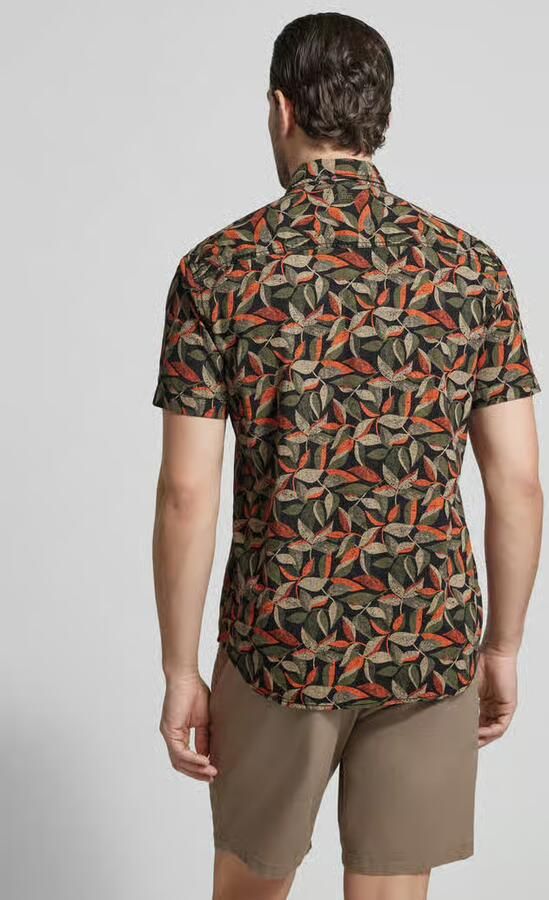 Camel active regular fit vrijetijdsoverhemd van puur katoen