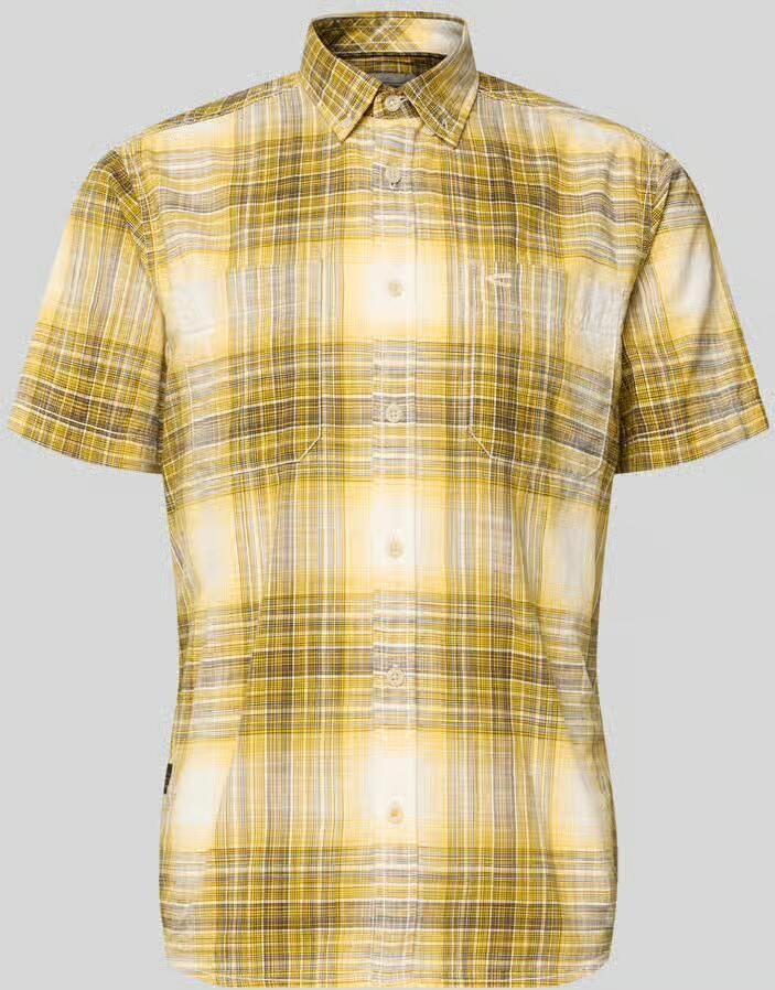 Camel active slim fit vrijetijdsoverhemd met gestikt logo - Foto 2