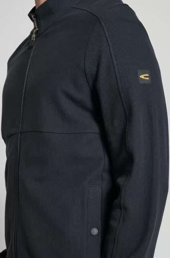 Camel active sweatjack met opstaande kraag en ritssluiting