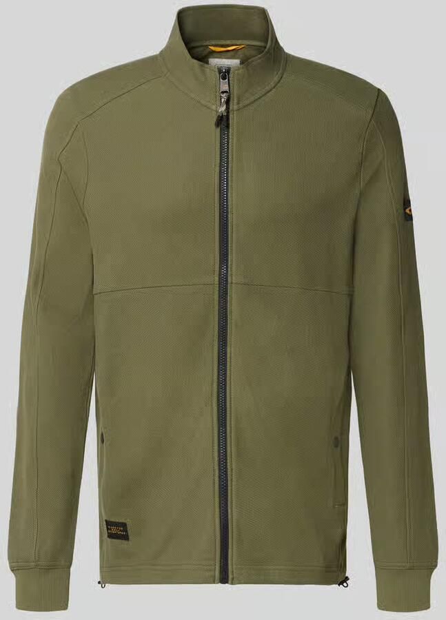 Camel active sweatjack met opstaande kraag en ritssluiting - Foto 2