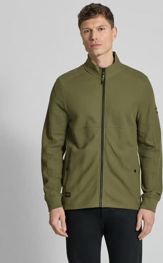 Camel active sweatjack met opstaande kraag en ritssluiting - Foto 2