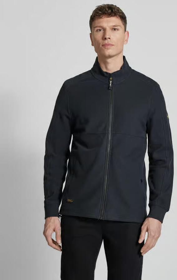 Camel active sweatjack met opstaande kraag en ritssluiting - Foto 3