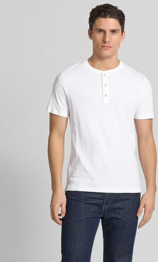 Camel active Henleyshirt met geborduurd logo - Foto 2