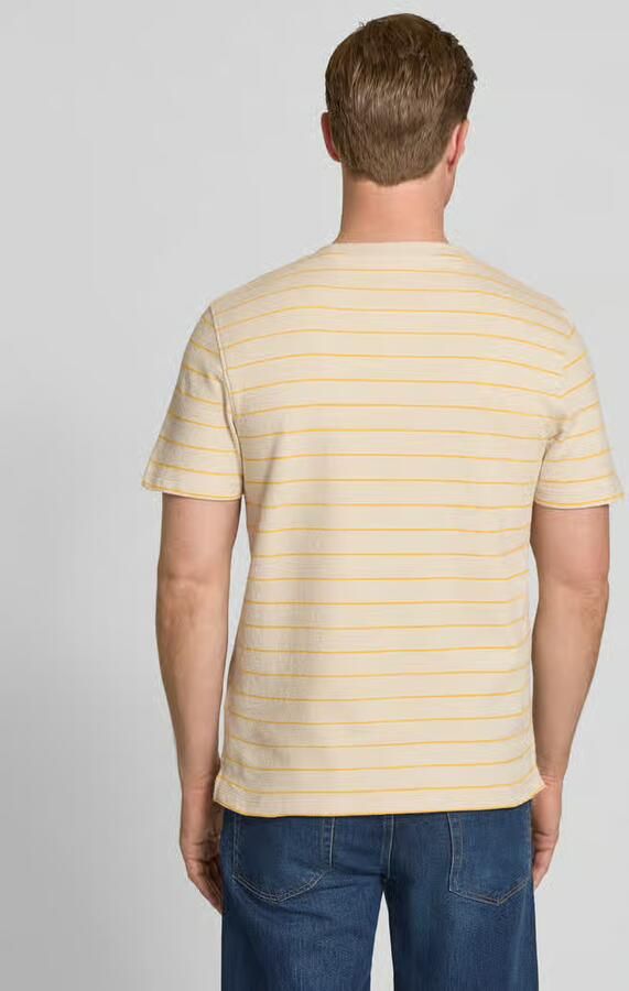Camel active T-shirt met streepmotief en logo - Foto 2