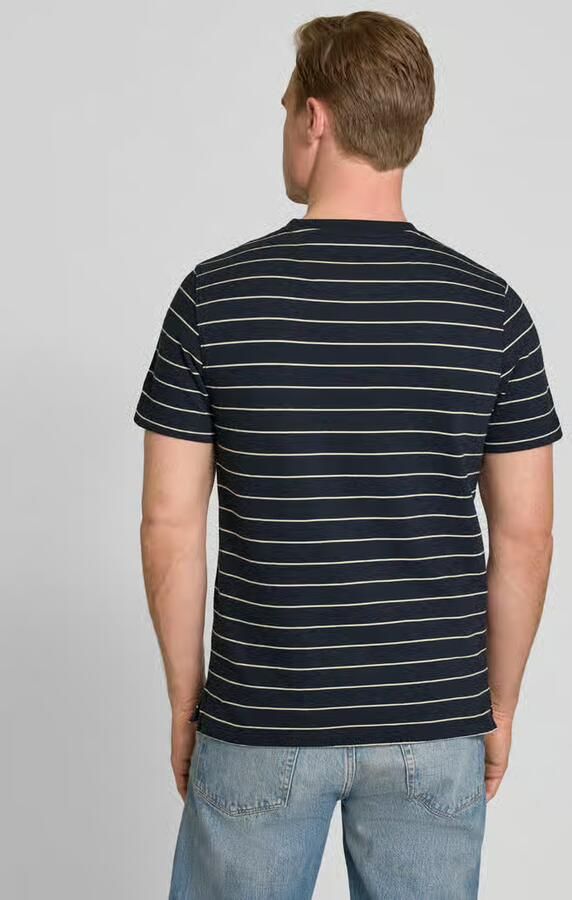 Camel active T-shirt met streepmotief en logo - Foto 5