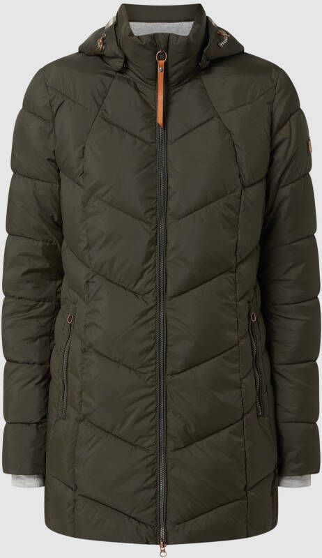 Camel active Gewatteerde jas van gerecycled polyester Green
