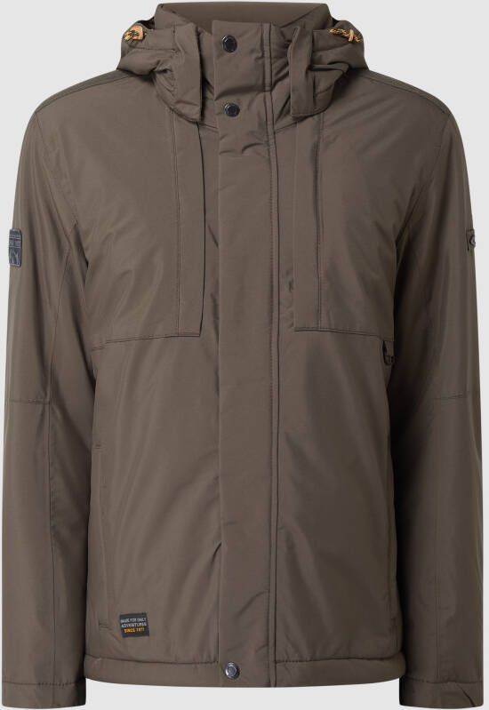 Camel active Bruine Winterjas met Rits Brown Heren