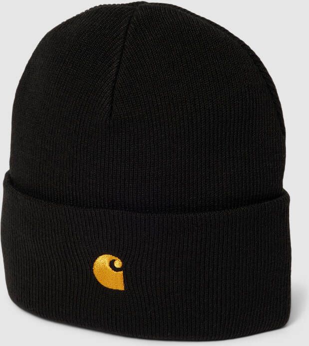 Carhartt Work In Progress Beanie met labelstitching model 'CHASE'