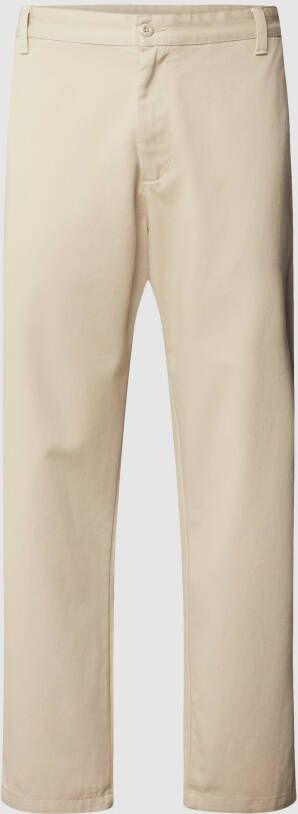 Carhartt Work In Progress Broek met labelpatch model 'Calder'