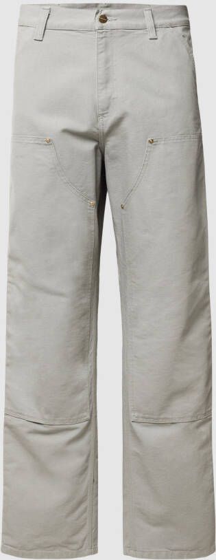 Carhartt Work In Progress Broek met labelpatch model 'DOUBLE KNEE'