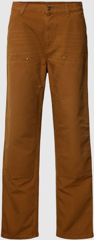 Carhartt Work In Progress Broek met labelpatch model 'DOUBLE KNEE'