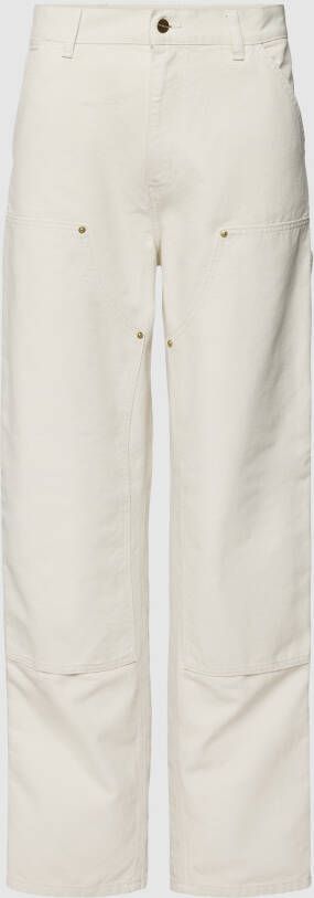Carhartt Work In Progress Broek met labelpatch model 'DOUBLE KNEE'