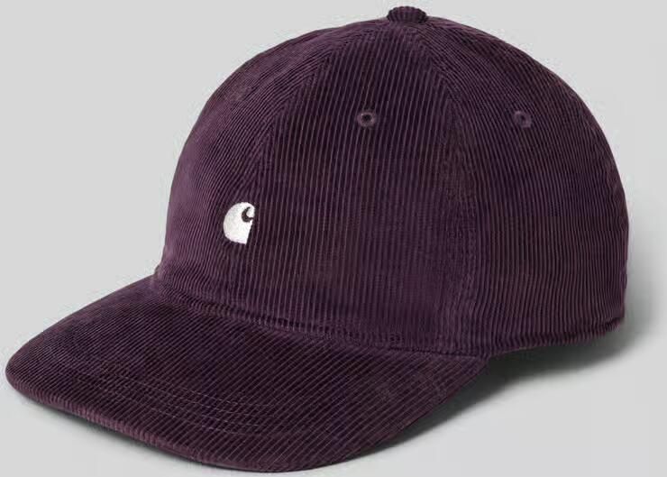 Carhartt Work In Progress Baseballpet van corduroy met labelstitching model 'Harlem' - Foto 2