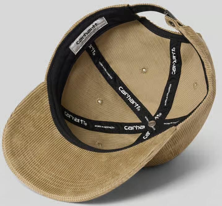 Carhartt Work In Progress Baseballpet van corduroy met labelstitching model 'Harlem'