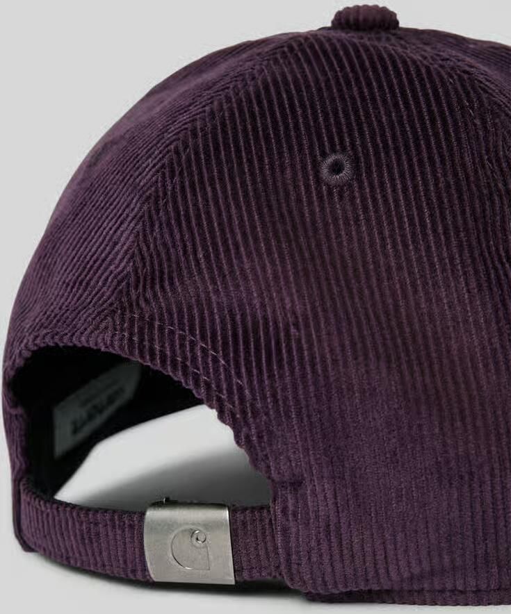 Carhartt Work In Progress Baseballpet van corduroy met labelstitching model 'Harlem' - Foto 2