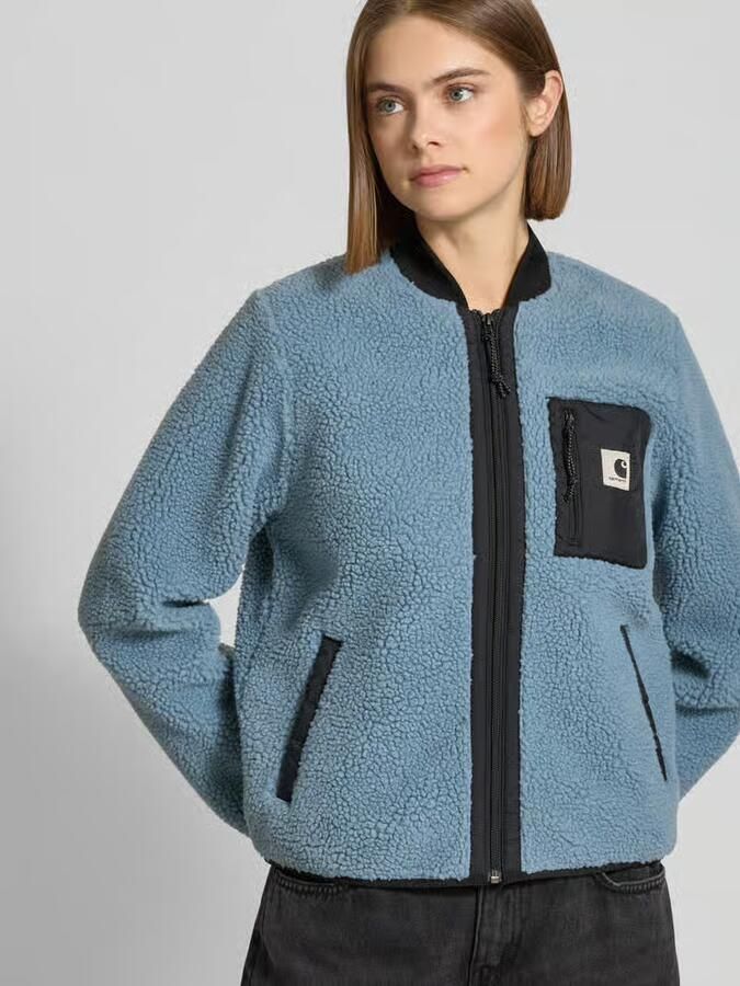 Carhartt Work In Progress Fleecejack in all-over look met ritssluiting model 'Janet'