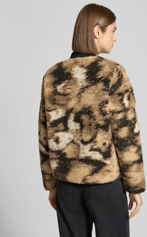 Carhartt Work In Progress Fleecejack in all-over look met ritssluiting model 'Janet' - Foto 4