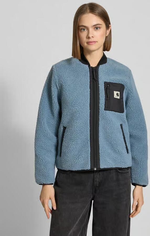 Carhartt Work In Progress Fleecejack in all-over look met ritssluiting model 'Janet' - Foto 2