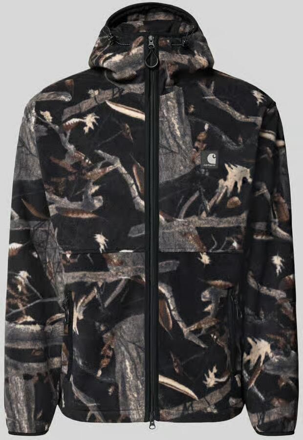Carhartt Work In Progress Fleecejack met capuchon model 'Blevin'