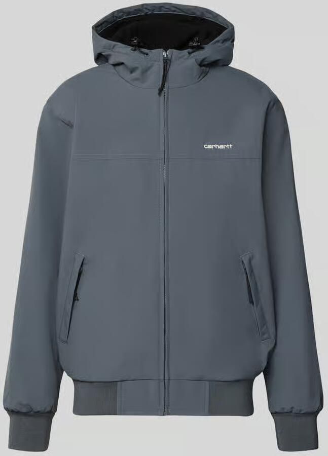 Carhartt Work In Progress Functioneel jack met gestikt logo en capuchon