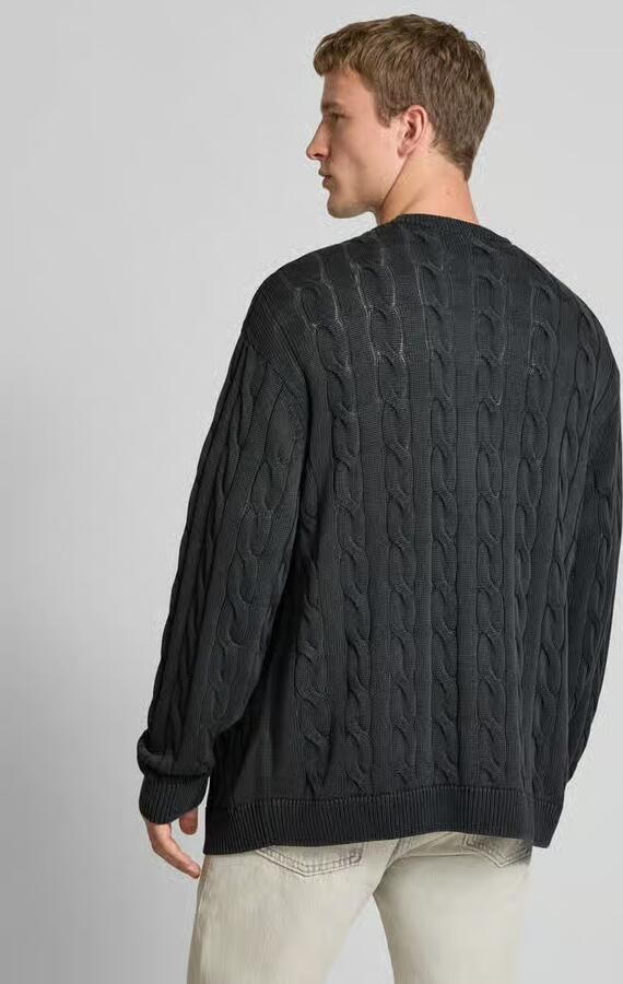 Carhartt Work In Progress Gebreid jack met kabelpatroon en V-hals