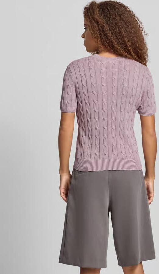 Carhartt Work In Progress Gebreid shirt met kabelpatroon en ronde hals