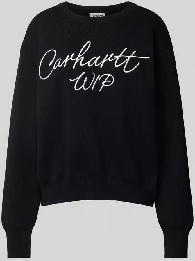 Carhartt Work In Progress Gebreide pullover met labelstitching - Foto 3