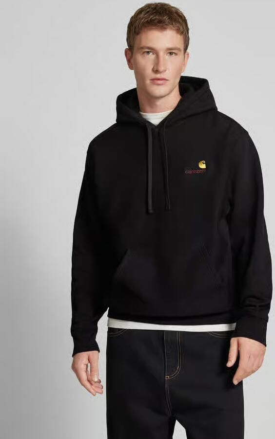 Carhartt Work In Progress Hoodie met labelstitching model 'HOODED AMERICAN SCRIPT' - Foto 2