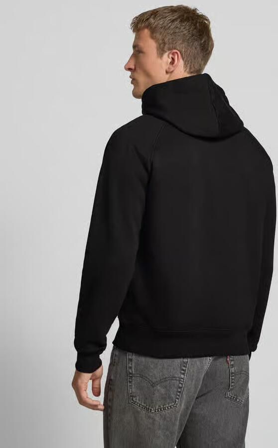 Carhartt Work In Progress Hoodie met kangoeroezak en labelstitching