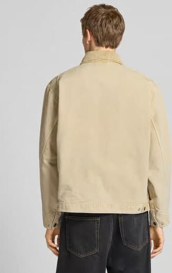 Carhartt Work In Progress Jack met platte kraag en ritssluiting