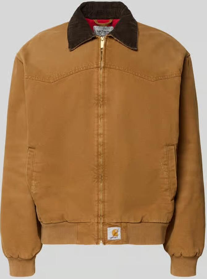 Carhartt Work In Progress Jack met ritssluiting en labeldetail