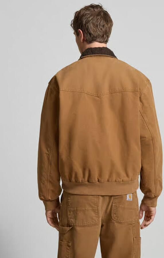 Carhartt Work In Progress Jack met ritssluiting en labeldetail