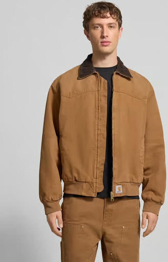 Carhartt Work In Progress Jack met ritssluiting en labeldetail - Foto 3