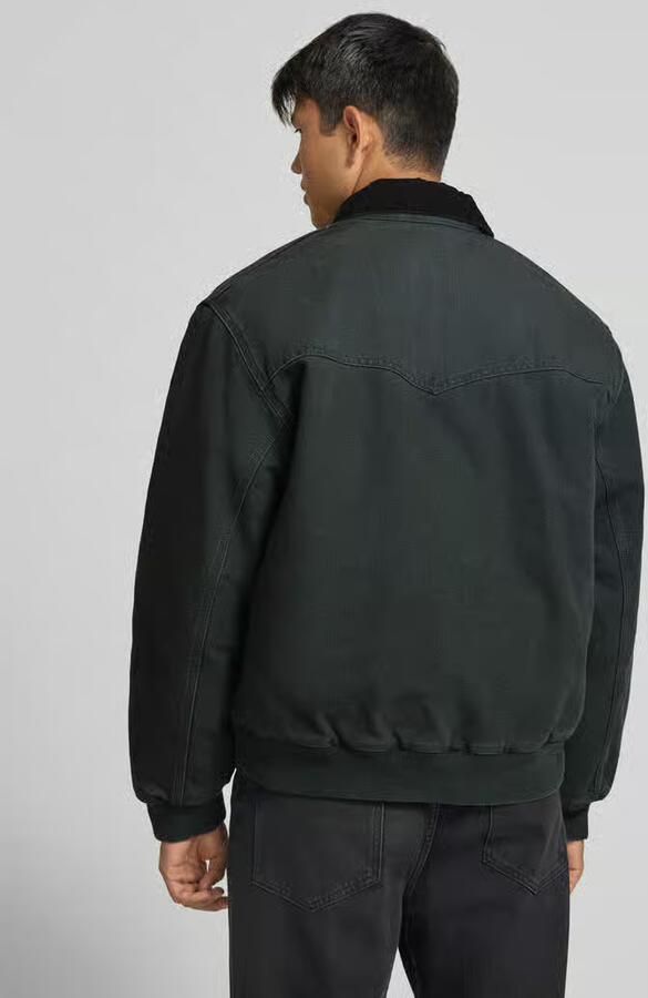 Carhartt Work In Progress Jack met ritssluiting en labeldetail model 'Santa Fe' - Foto 3