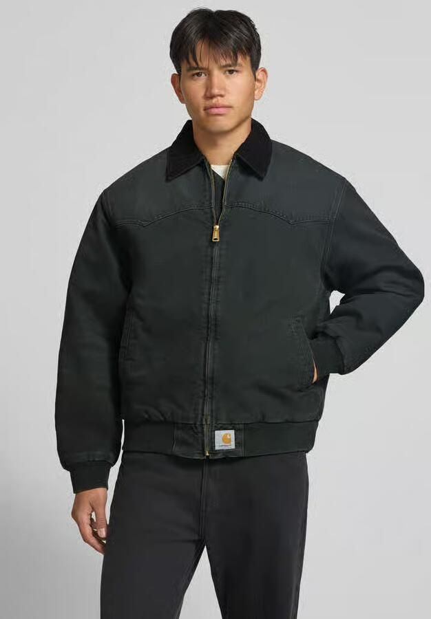 Carhartt Work In Progress Jack met ritssluiting en labeldetail model 'Santa Fe' - Foto 2