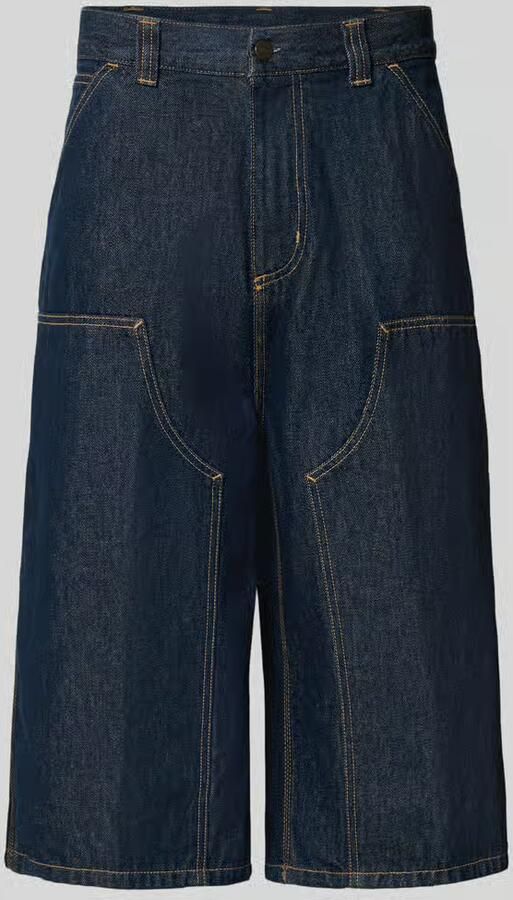 Carhartt Work In Progress Jeans-bermuda van pure katoen model 'Double'