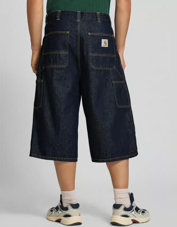 Carhartt Work In Progress Jeans-bermuda van pure katoen model 'Double' - Foto 2