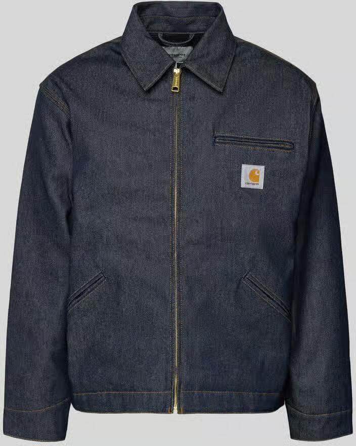 Carhartt Work In Progress Jeansjack met borstzak en labeldetail