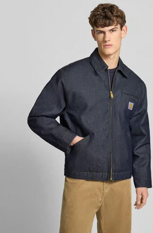 Carhartt Work In Progress Jeansjack met borstzak en labeldetail - Foto 4