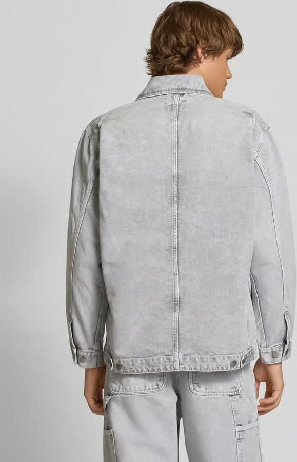 Carhartt Work In Progress Jeansjack met klepzakken op de borst model 'Arctic'