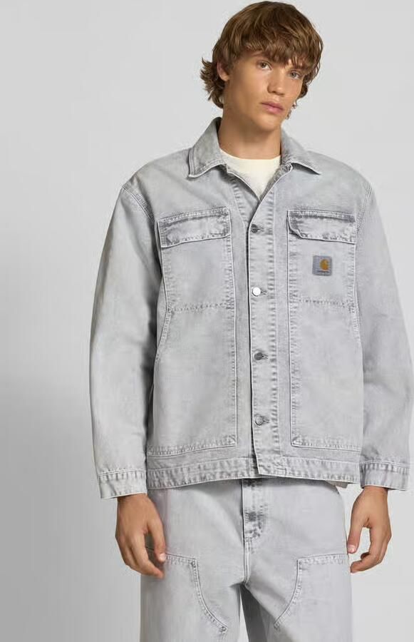 Carhartt Work In Progress Jeansjack met klepzakken op de borst model 'Arctic' - Foto 2