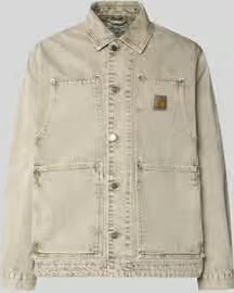 Carhartt Work In Progress jeansjack met knoopsluiting en labeldetail