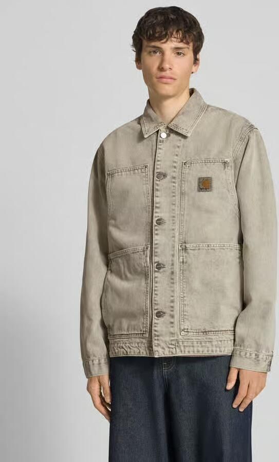 Carhartt Work In Progress jeansjack met knoopsluiting en labeldetail - Foto 3