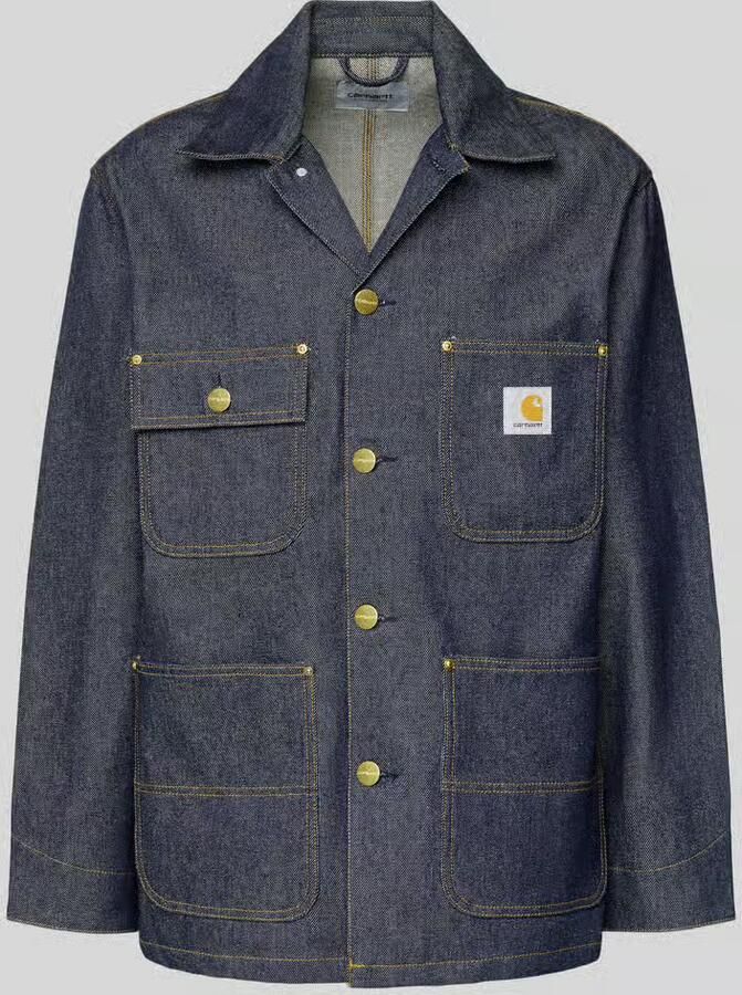 Carhartt Work In Progress Jeansjack met opgestikte zakken model 'ADEN'