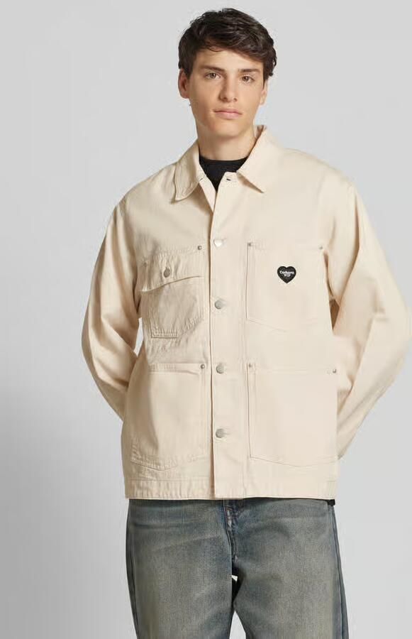 Carhartt Work In Progress Jeansjack met opgestikte zakken model 'DREWE CHORE' - Foto 3