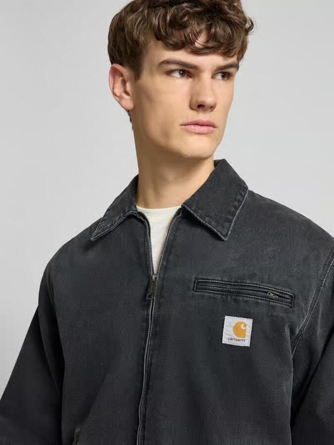 Carhartt Work In Progress Jeansjack met ritssluiting en labeldetail model 'DETROIT' - Foto 2