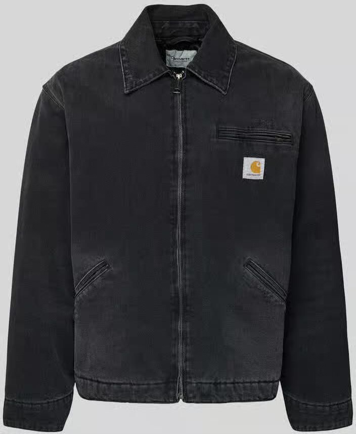 Carhartt Work In Progress Jeansjack met ritssluiting en labeldetail model 'DETROIT'
