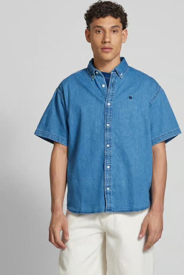 Carhartt Work In Progress Vrijetijdsoverhemd met labelstitching model 'LUCAS' - Foto 4