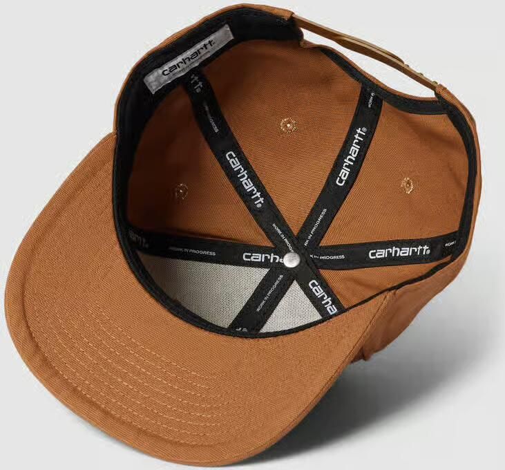 Carhartt WIP Logo Cap Stijlvol en Functioneel Accessoire Brown Unisex - Foto 2